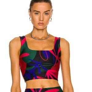 Vibrant Florals! PatBo Rio Print activewear sports TOP. See post for legging!